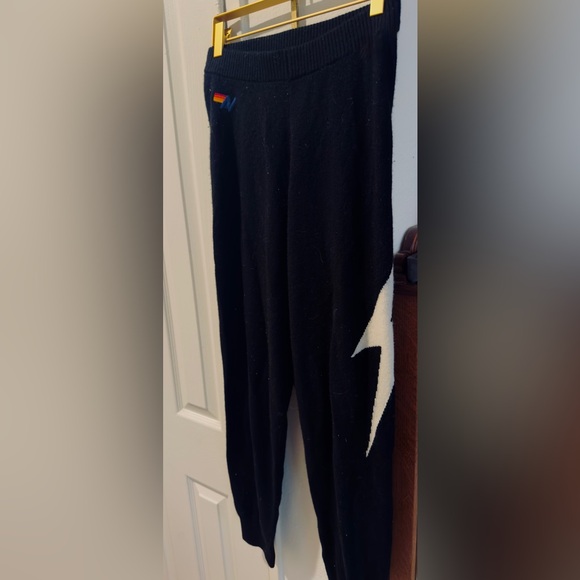 Black Pants with White Lightning Bolt Design - Picture 7 of 7